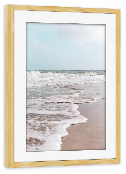 Poster mit Rahmen kiefer "Romantische Küste" artboxONE - Natur,Reise / Strand und Meer,Reise / Länder