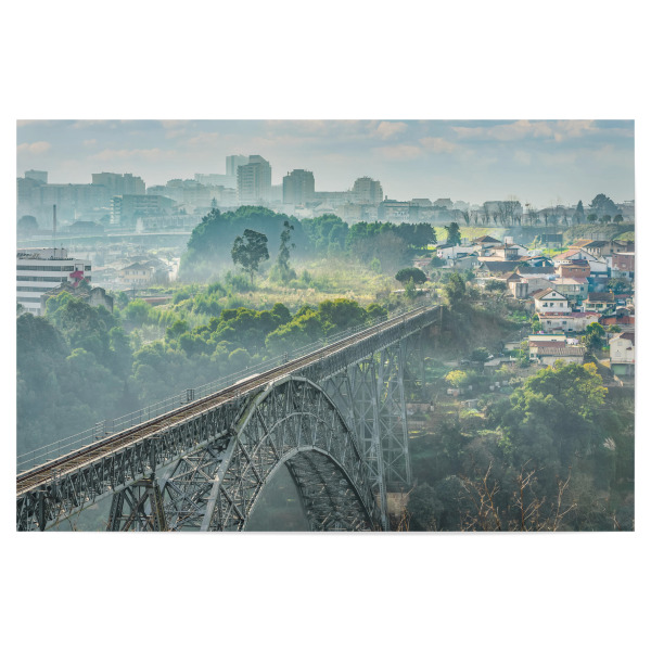 Poster "Porto Stahlbrücke" artboxONE - Reise,Architektur,Reise / Länder