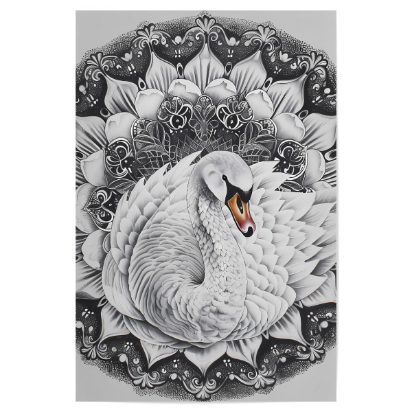 Poster 30x20 cm "Mandala - Schwan" artboxONE - Natur,Tiere,Abstrakt