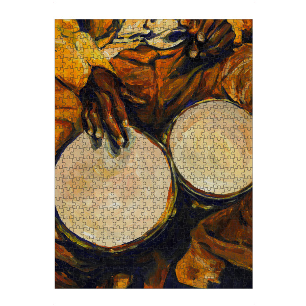 Puzzle Ravensburger "Salsa-Trommelmusiker" artboxONE - Musik,Männer