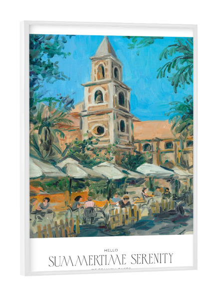 Poster mit weißem Rahmen "Spanisches Café" artboxONE - Reise,Architektur,Reise / Länder