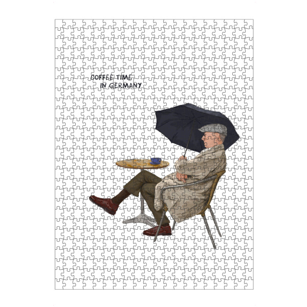 artboxONE Puzzle "Kaffeezeit in Deutschland" artboxONE - Menschen,Reise / Länder,Männer