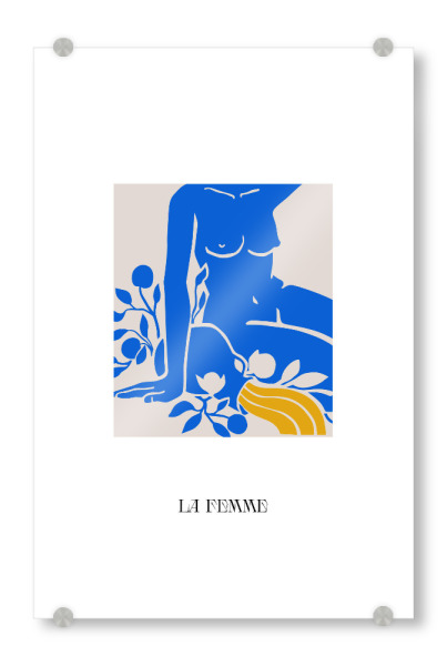 Acrylglasbild "Die Frau" artboxONE - Floral,Menschen