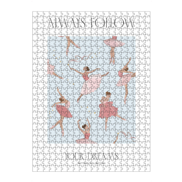 artboxONE Puzzle "Folge deinen Träumen | Ballerinas" artboxONE - Für Kinder,Menschen,Lehrersprüche