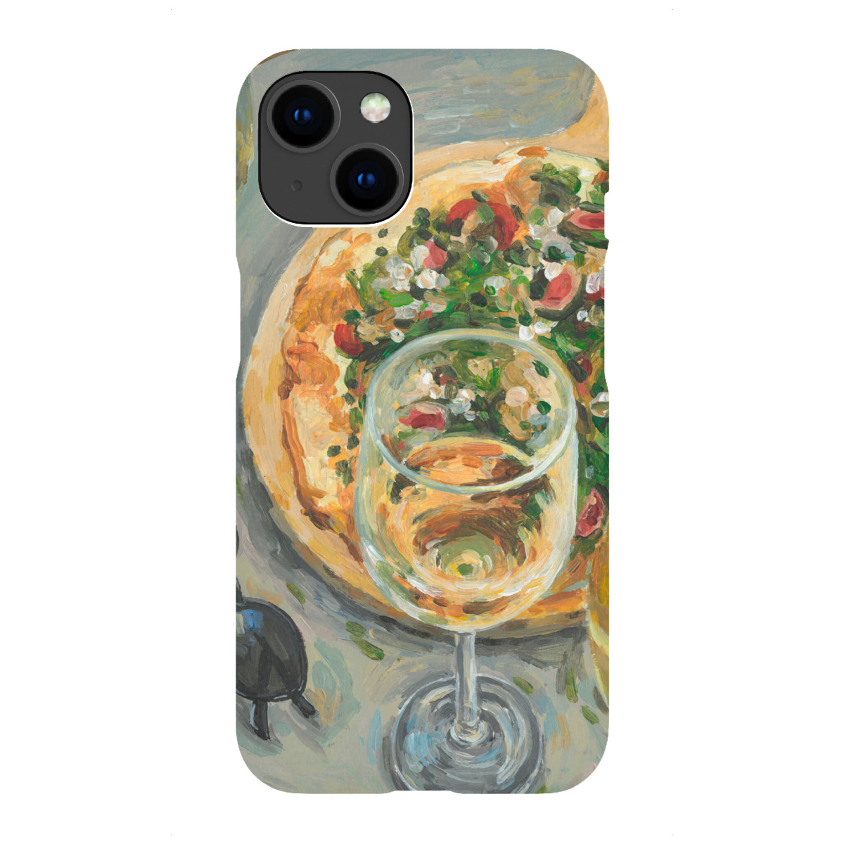iPhone "Wein & Flammkuchen" Premium-Case Handyhülle artboxONE