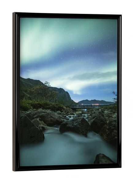 Poster mit schwarzem Rahmen "Arctic Lights" artboxONE - Natur,Reise,Galaxy