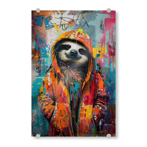 Sloth graffiti