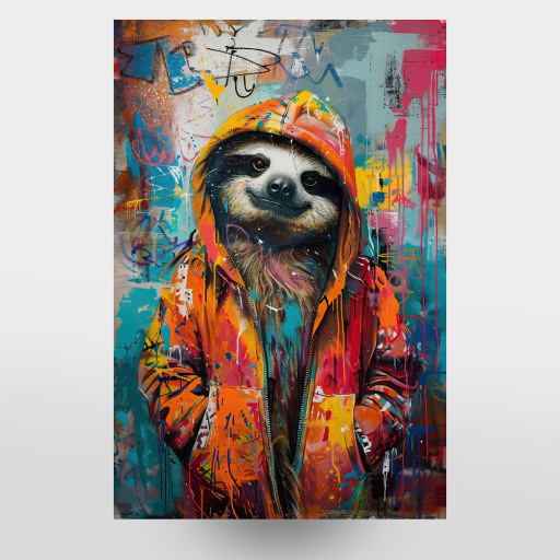 Sloth graffiti