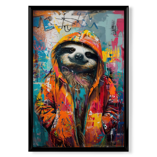 Sloth graffiti