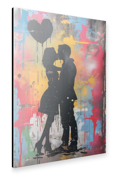 Alu-Dibond "Die Liebenden" 30x20 cm artboxONE