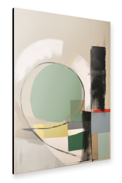 Alu-Dibond "Grüner Kreis" 30x20 cm artboxONE