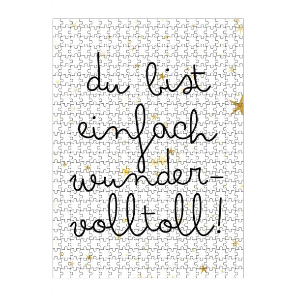 Puzzle Ravensburger "Du bist einfach wundervolltoll" artboxONE - Typografie,Für Kinder,Liebe,Für Mama,Für Papa
