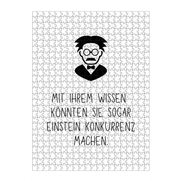 Puzzle Ravensburger "Lehrer_Einstein" artboxONE - Typografie,Lehrersprüche,Lustig