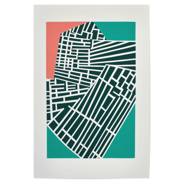 Poster 30x20 cm "Kontrastreiche Linien" artboxONE - Abstrakt,Architektur,Geometrie