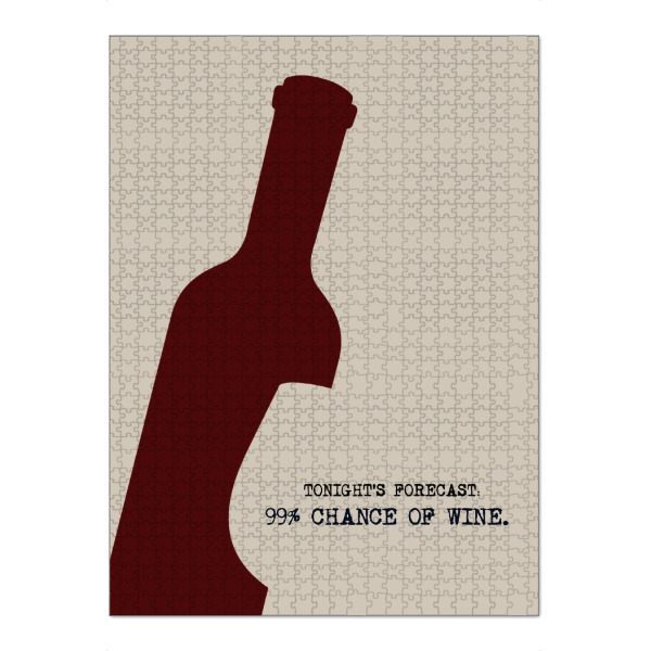 Puzzle Ravensburger "99% chance of wine" artboxONE - Typografie,Essen & Trinken / Alkohol,Lustig