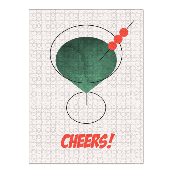 Puzzle Ravensburger "Cheers! - Cocktail" artboxONE - Essen & Trinken / Alkohol - Cheers,Alkohol,Minimalistisch,Getränk,Drink,Cocktail - Bild cheers