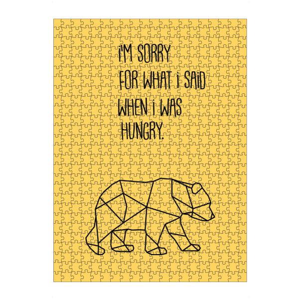Puzzle Ravensburger "When I was hungry" artboxONE - Typografie,Tiere,Essen & Trinken,Lustig