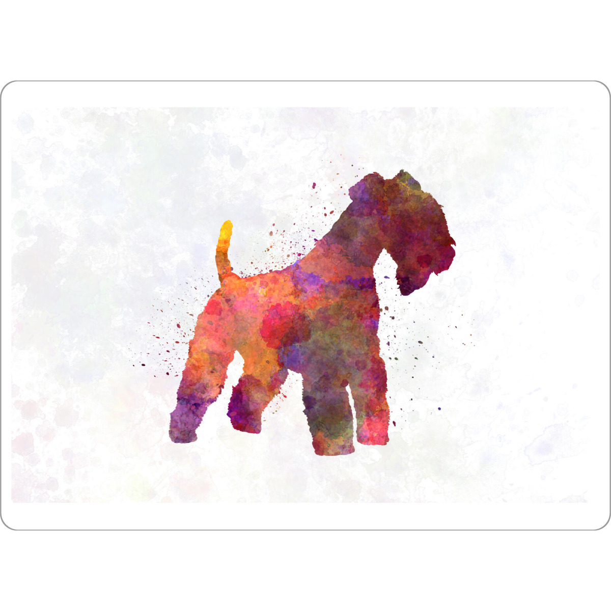 Tischset "Lakeland-Terrier im Aquarell" artboxONE - Tiere,Abstrakt - Hund,Haustier,Tier,Säugetier,Aquarell,Hundeplakat,Abstrakt,Tier - Bild hund