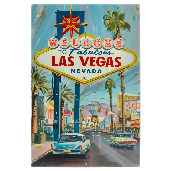 Poster "Willkommen Las Vegas" artboxONE - Architektur,Reise / Länder,Städte / Las Vegas