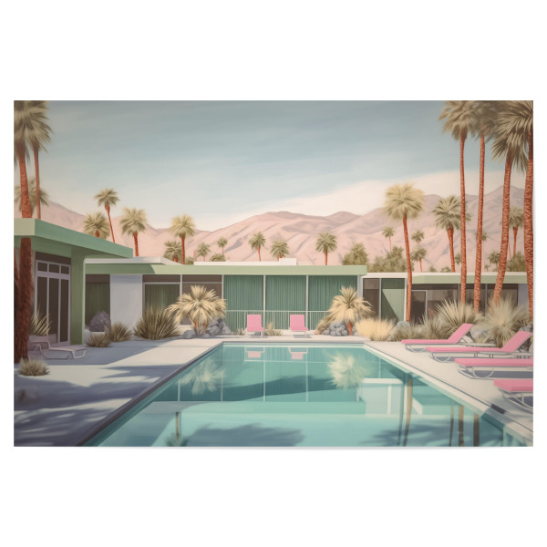 Poster 30x20 cm "Palm Springs Vintage" artboxONE - Natur,Architektur,Reise / Länder