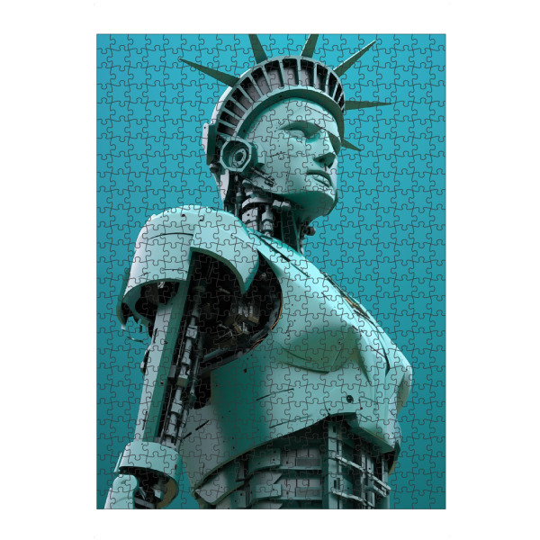 Puzzle Ravensburger "Freiheitsstatue als Roboter" artboxONE - Reise,Architektur,Fiktion