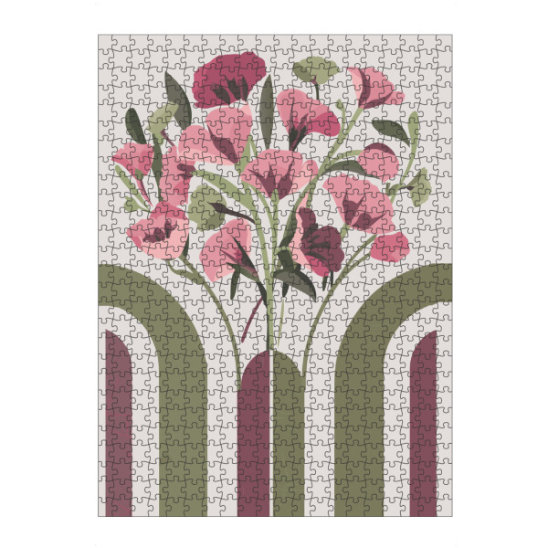 artboxONE Puzzle "Flowers In A Vase green" artboxONE - Floral,Abstrakt