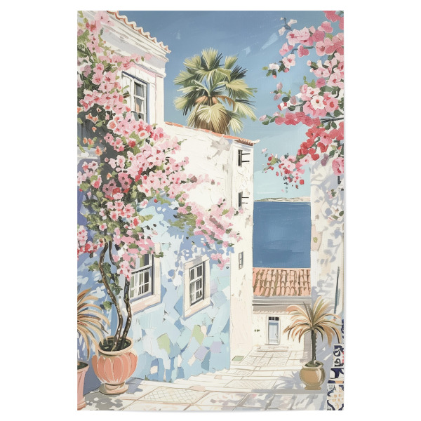 Poster 30x20 cm "Malerischer Meerblick" artboxONE - Floral,Architektur,Reise / Strand und Meer