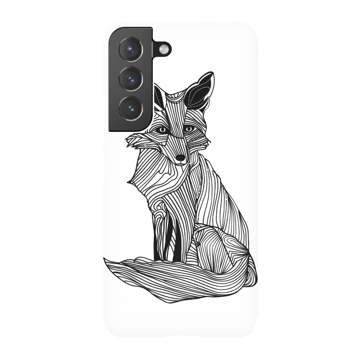 "Linienkunstfuchs"für Samsung Galaxy - Premium-Case Handyhülle artboxONE