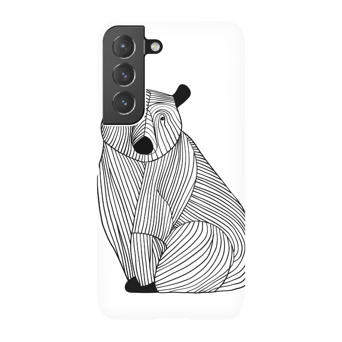 Samsung Galaxy "Lines art Bear" Premium-Case Handyhülle artboxONE