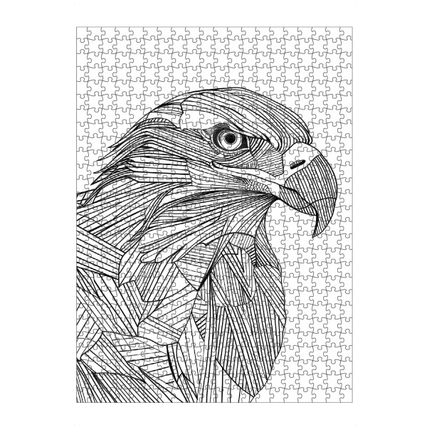 artboxONE Puzzle "Linien-Kunst-Adler" artboxONE - Tiere,Schwarzweiß