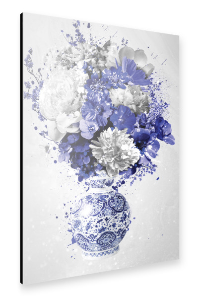 Alu-Dibond "Blumenexplosion Delfts Blauw" 30x20 cm artboxONE
