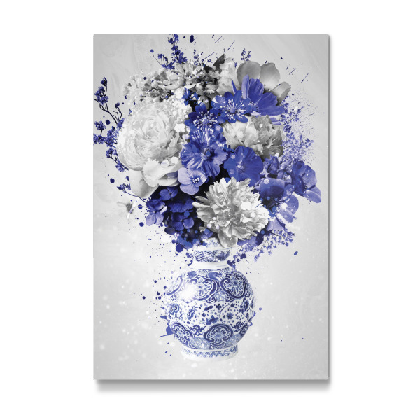 Galerie-Print "Blumenexplosion Delfts Blauw" 30x20 cm artboxONE