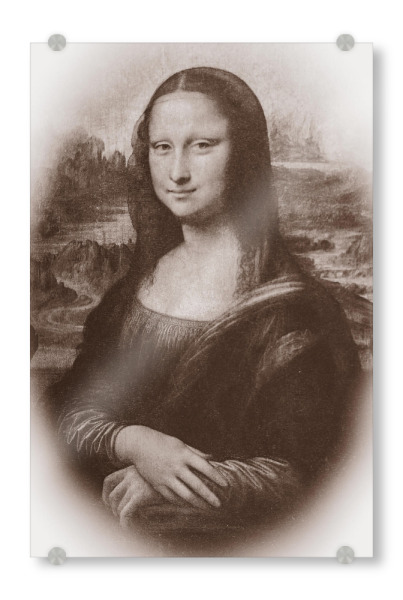 Acrylglasbild "Vintage Mona" artboxONE - Natur,Abstrakt,Menschen