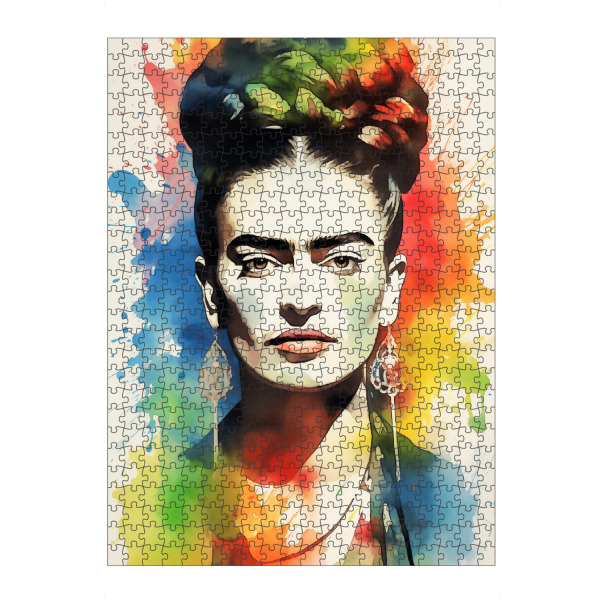 Puzzle Ravensburger "Frida Aquarell Style" artboxONE - Floral,Abstrakt,Menschen