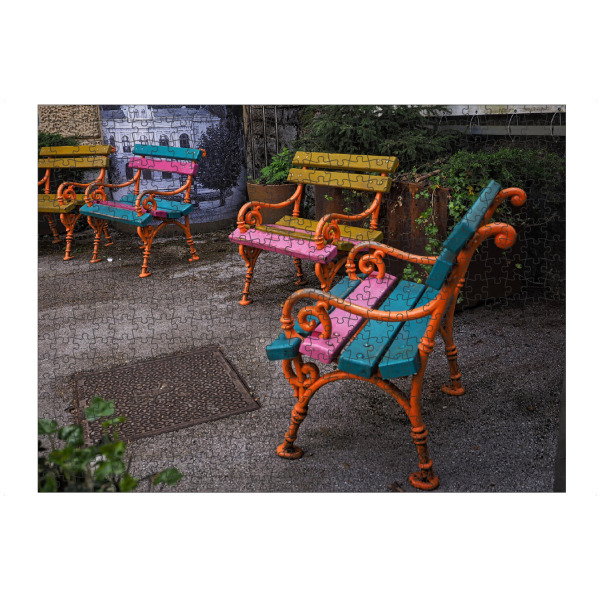 artboxONE Puzzle "Stuhlkunst" artboxONE - Reise,Abstrakt,Architektur