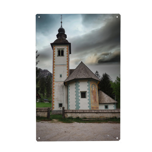 Metall Poster "St. Johann Baptist" artboxONE - Reise,Architektur