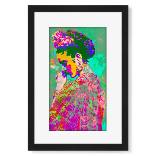 Frida neon pop art