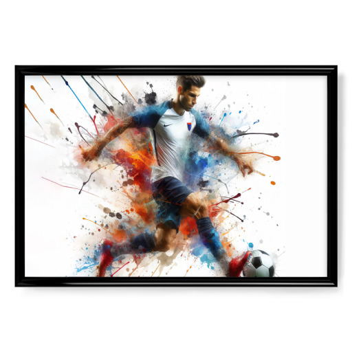 Fußballspieler in Aquarell LB