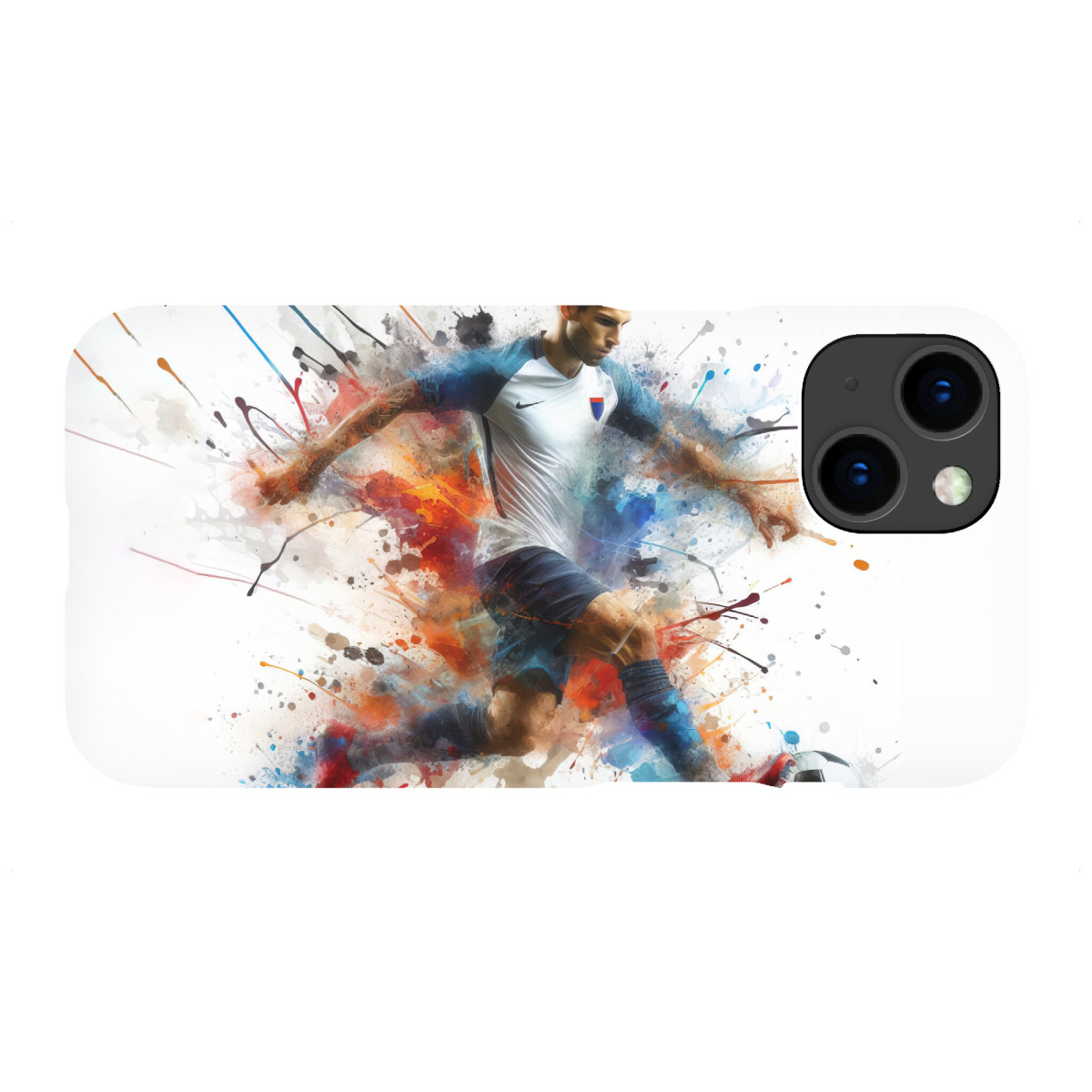 "Fußballspieler in Aquarell LB"für iPhone - Premium-Case Handyhülle artboxONE