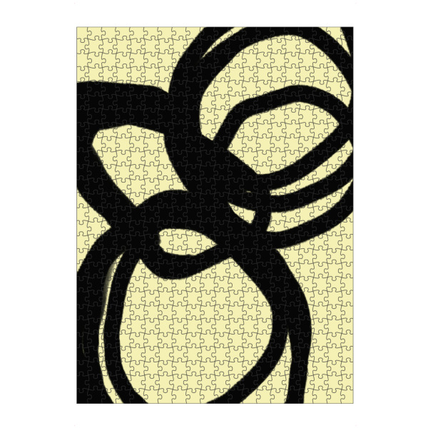 artboxONE Puzzle "Abstract lines black" artboxONE - Abstrakt - Abstract lines,Abstract,Movements,Composition,Modern,Contemporary art