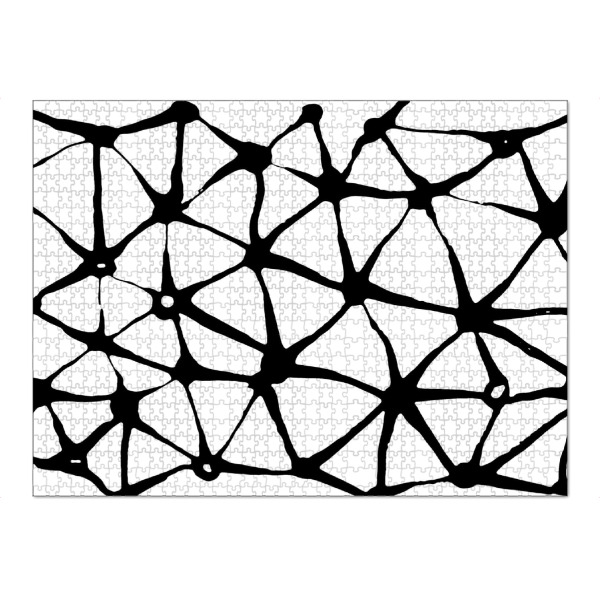 Puzzle Ravensburger "Tilupa" artboxONE - Abstrakt - Abstrakt,Tinte,Malerei,Schwarz und weiß - Bild abstrakt