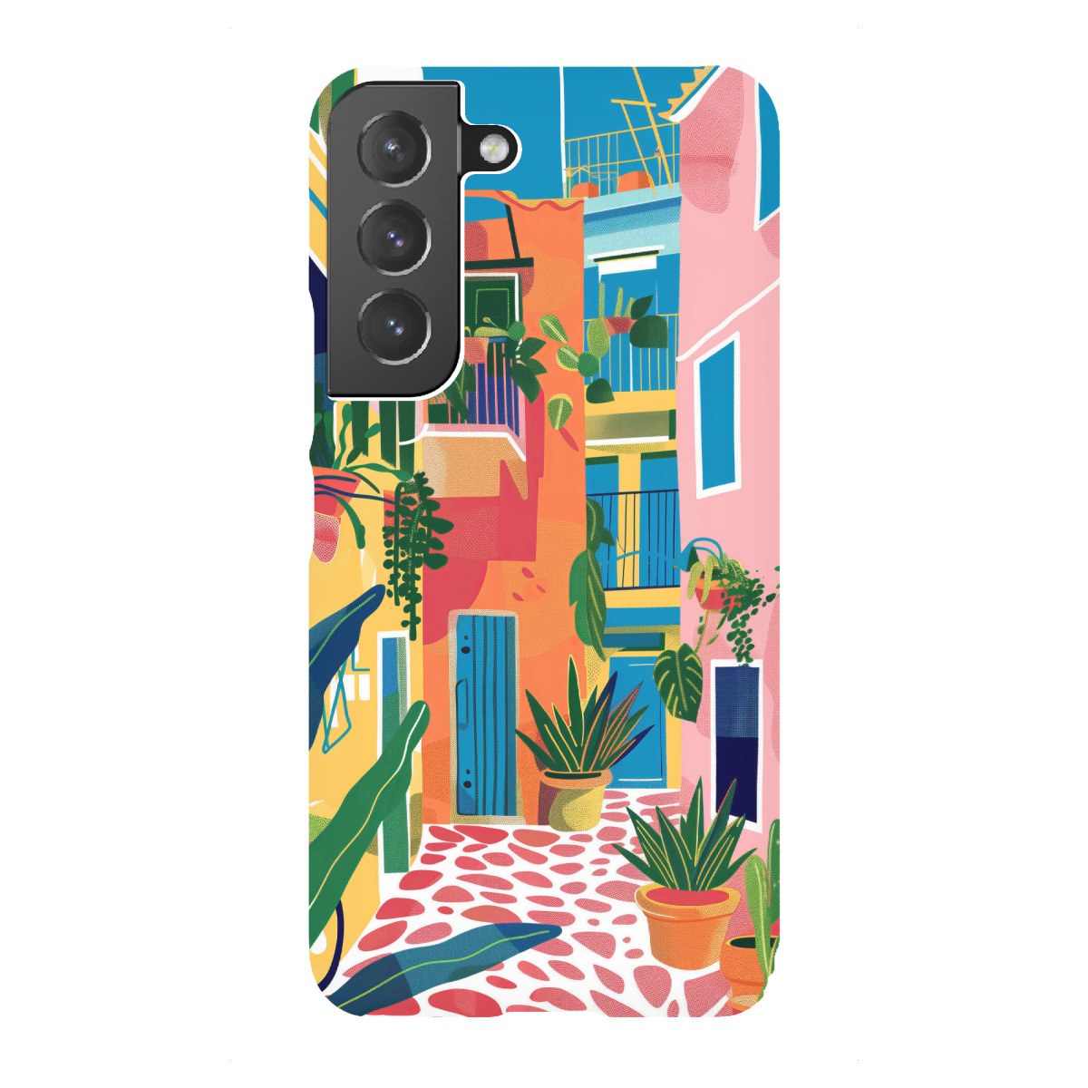 Samsung Galaxy "Bunte Gasse" Premium-Case Handyhülle artboxONE