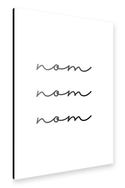 Alu-Dibond "Nom nom nom" 30x20 cm artboxONE