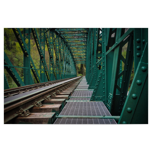Poster "Eisenbahnbrücke" artboxONE - Reise,Architektur,Geometrie