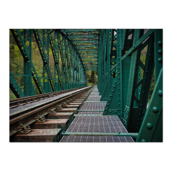 Puzzle Ravensburger "Eisenbahnbrücke" artboxONE - Reise,Architektur,Geometrie