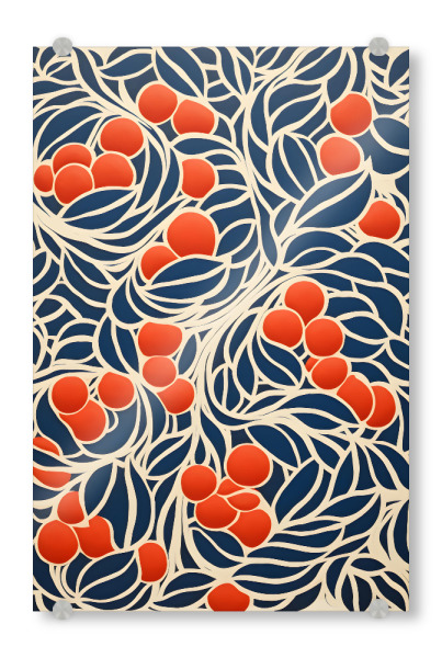 Acrylglasbild "Rote Beeren" artboxONE - Natur,Floral,Abstrakt