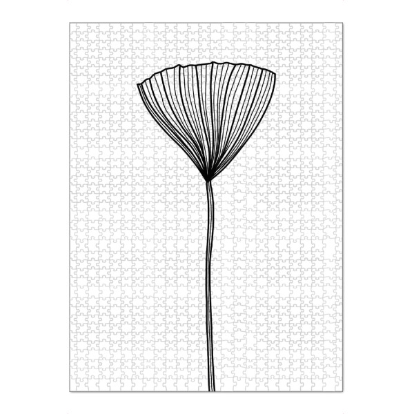 Puzzle Ravensburger "One bloom" artboxONE - Natur,Floral,Abstrakt,Schwarzweiß