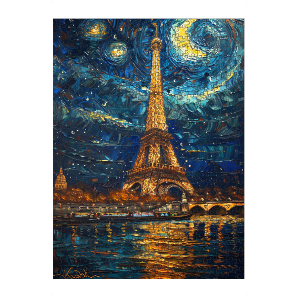 Puzzle Ravensburger "Paris im Stil von Van Gogh" artboxONE - Städte,Architektur,Städte / Paris