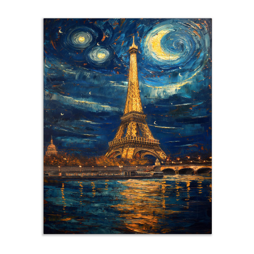 Paris im Van Gogh Stil
