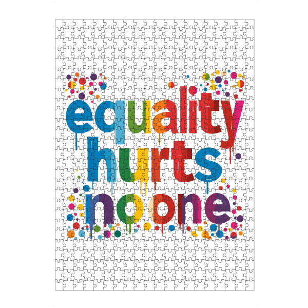 artboxONE Puzzle "Equality hurts no one - Pride" artboxONE - Typografie,Liebe - Pride,Lgbtq,Typo,Typografie,Gleichheit,Liebe,Gleichbehandlung